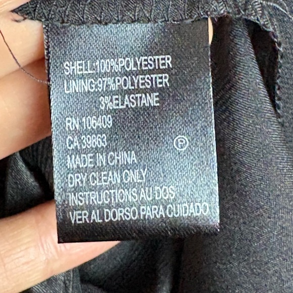 Tahari Gray Sleeveless Dress with Floral Hem - Picture 8 of 9